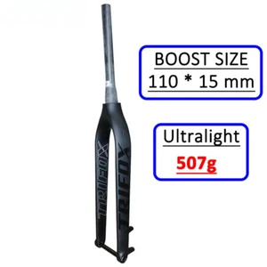 Full Carbon MTB Fork Boost 110*15mm Thru Axle 29er Mountain Bike Fork Disc Brake - Picture 1 of 17