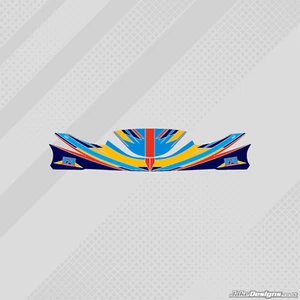 2016 FA ALONSO MK14 STYLE NOSE CONE STICKER KIT - KARTING - JakeDesigns - Picture 1 of 1