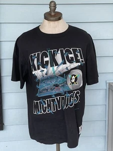 Vintage Nutmeg Mills NHL Mighty Ducks Kick Eishockey Grafik T-Shirt Größe Large - Bild 1 von 9