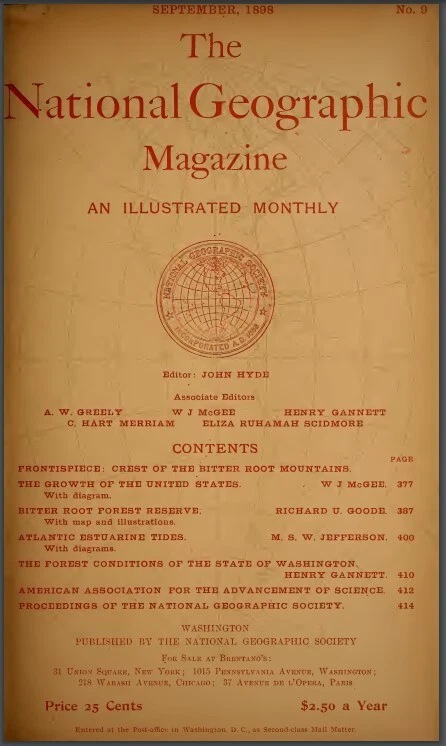 NATIONAL GEOGRAPHIC MAGAZINE 1890S 83 Unique Issue Collection On USB Flash Drive - Image 1 of 4