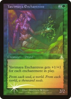 Urza's Destiny  MTG  FOIL  Yavimaya Enchantress  Magic - Image 1 of 2