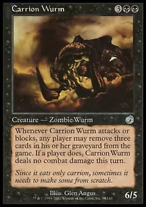 MTG: Carrion Wurm - Torment - Magic Card - Picture 1 of 2