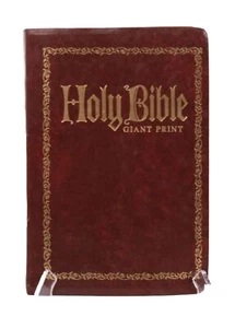 Vintage 1973 Holy Bible Giant Print Bible: Old & New Testament Illustrations KJV - Picture 1 of 7