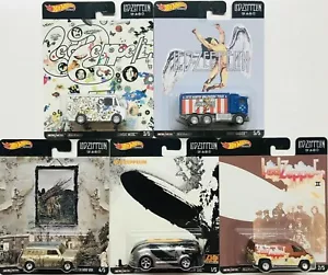HOT WHEELS LED ZEPPELIN 2020 POP CULTURE KOMPLETT 5 AUTO SET - ROCK N ROLL! - Bild 1 von 6
