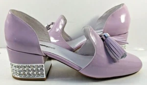 Jeffrey Campbell Patent Leather Lilac Tasseled Loafers Womens Size US 7M NWD - Picture 1 of 9