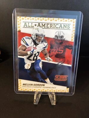 2016 Score Football All Americans #2 Melvin Gordon San Diego Chargers - Image 1 of 4