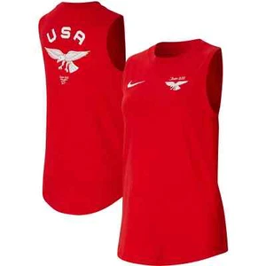 Nike Girls Youth Nike Red Team USA 2020 Summer Olympics Tank Top Size Medium New - Picture 1 of 14
