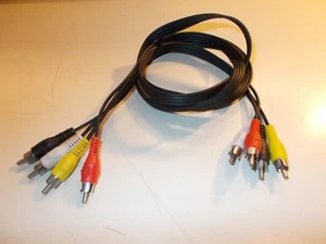 Cable, 4 X Conectores RCA, Aproximadamente 140 Cm De Largo, #K-62-5 - Imagen 1 de 2
