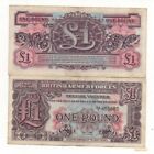 BRITISH ARMED FORCES 1 POUND 1948 PICK M 22 LOOK SCANS