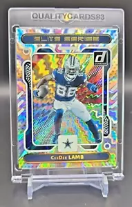CEEDEE LAMB ELITE SERIES RAINBOW REFRACTOR INSERT CARD WITH CASE DALLAS COWBOYS - Picture 1 of 5