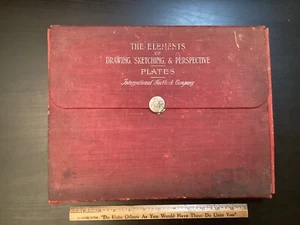 1901 International Correspondence School Textbook Co. Portfolio Drawing Plates - Imagen 1 de 21