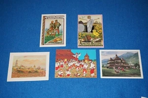 LOTE de 5 tarjetas de felicitación ucranianas vintage de Ucrania FELIZ PASCUA #15 SIN USAR - Imagen 1 de 9
