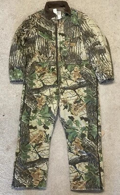 Vintage Duxbak  Realtree Camo Quilted Insulated Mens 2XL Coveralls USA Made EUC - Image 1 of 4