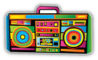 Funny Colorful Boom Box Music Car Bumper Sticker Decal -  ''SIZES''