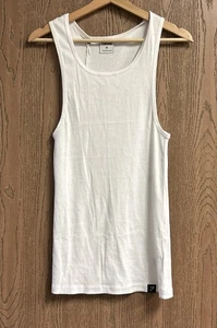 Gymshark Herren RIBBED TANK 1PK In Weiß Größe M Neu - Bild 1 von 3
