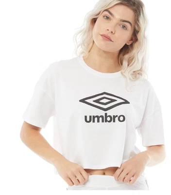 Umbro Women's Active Style Large Logo Tee T-Shirt LEISURE SPORT WHITE Size L - Image 1 of 4
