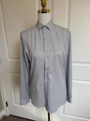 Camisa de vestir para hombre J. Ferrar calce ajustado cuello elástico talla pequeña 14-14,5 32/33 Foto 1 de 4