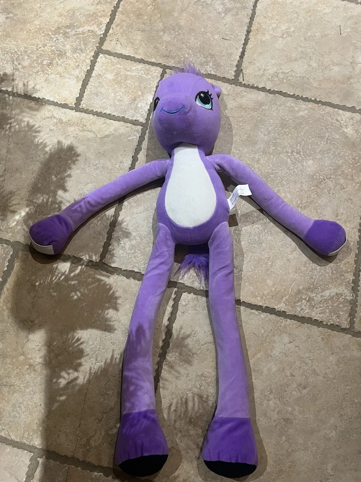 Stretchkins Large Purple Pony Plush Soft Cuddly Toy  - approx 33” - Image 1 of 1