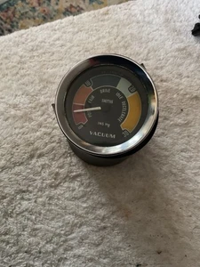 Vintage Smiths Coloured Vacuum Gauge VC 1302 /03A  MGB Mini Cooper S Lotus - Picture 1 of 9