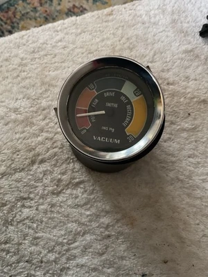 Vintage Smiths Coloured Vacuum Gauge VC 1302 /03A  MGB Mini Cooper S Lotus - Image 1 of 4