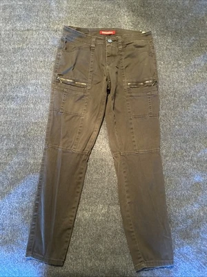 Unionbay 5 码女式青少年灰色工装直筒裤可爱! — 第 1/4 张图片