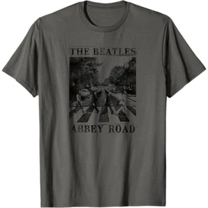 The Beatles - Abbey Road Herren T-Shirt - Asphaltgrau - Small - Bild 1 von 2
