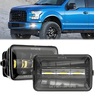 LED Driving Bumper Fog Lights For 2015 2016 2017 2018 2019 2020 Ford F150 Pickup - Picture 1 of 9