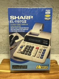 Sharp EL-1197G2 Printing Calculator Heavy Duty Large Display New In Box - Picture 1 of 10