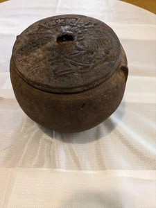 Iron Tea Kettle Round Ceremony Utensils - Picture 1 of 4
