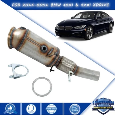 Convertidor catalítico delantero ajuste directo 2,0 L para BMW 428i y 428i xDrive 2014-2016 Foto 1 de 4