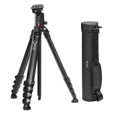 3Pod Wander 4-Section Aluminum Travel Tripod with B2 AB Series Ball Head - Image 1 of 4