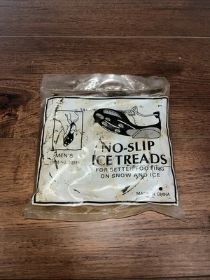  Pisadas de hielo antideslizantes vintage para hombre invierno pie sobre hielo y nieve Foto 1 de 2