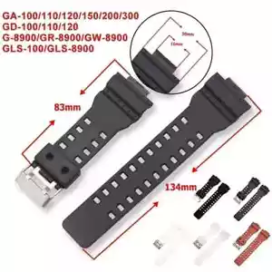 Strap for Casio G-Shock GA-100/110/120/140/200/400/700 800 GD-100/110/120 G-8900 - Picture 1 of 33