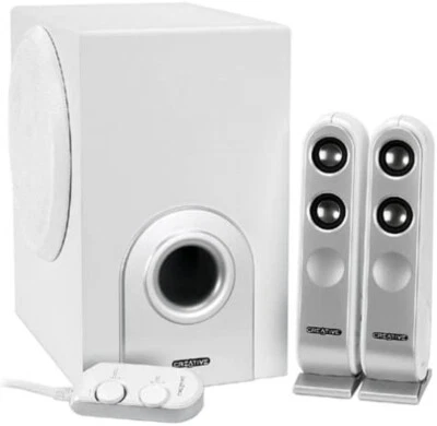 Creative I-TRIGUE L3450 White 2.1 Computer Speaker System For PC MAC Brand NEW  - Image 1 of 2
