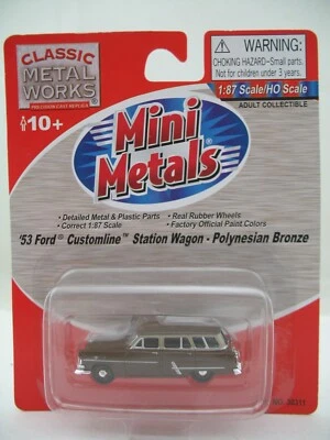 Mini Metales HO Modelo 30311: 1953 Ford Customline SW, Bronce Polinesio, Sin usar, en caja Foto 1 de 4