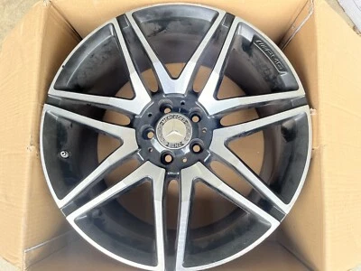 15-18 W218 MERCEDES BENZ CLS550 CLS400 REAR RIM WHEEL 19X9.5 BLACK 2124014602 #1 - Image 1 of 4