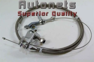 Ford C6 C-6 Stainless Steel Braided Transmission Kickdown Cable Detent Assembly - Picture 1 of 1