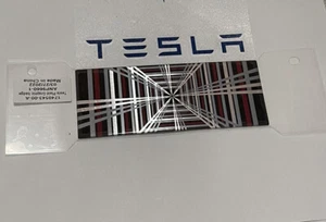 Tesla Plaid Badge Genuine OEM Model S and Model X Brand NEW - Picture 1 of 9