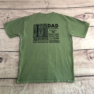 Camicie pazze vintage Hawaii L uomo verde tinto denaro papà patriarca padre eroe pop - Foto 1 di 12