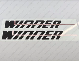 WINNER BOAT LOGO V1 DECALS 18" x 3" 2pcs. - Imagen 1 de 6