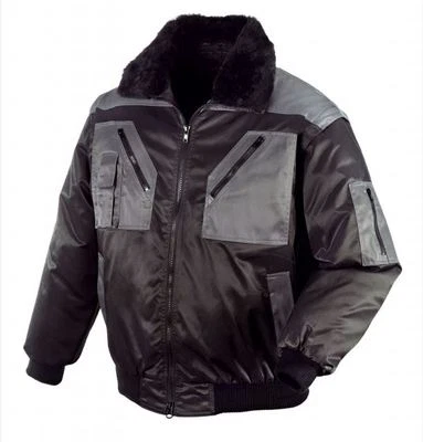 Pilotenjacke Arbeitsjacke 4 in 1 Jacke TEXXOR schwarz/grau, Größe L
