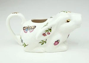 Grace Teaware Creamer Rabbit Bunny Flowers Bug Insect Set White with Porcelain - Picture 1 of 6