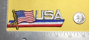 USA UNITED STATES IRON ON FLAG PATCH Free shipping too. 4 3/4" - Picture 1 of 2