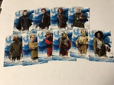 2018 Topps Star Wars RS 1-10 Set Resistance Blue Last Jedi Series 2 Complete