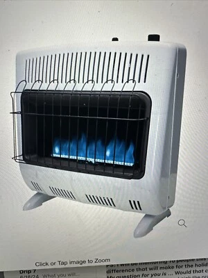Mr. Heater 30.000 BTU sin ventilación llama azul gas natural MHVFB30NGT blanco Foto 1 de 3