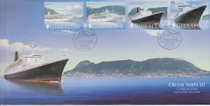 GB - Gibraltar 2007 Cruise Liners - Ships Series 3 SG 1207-1210 FDC - Picture 1 of 1