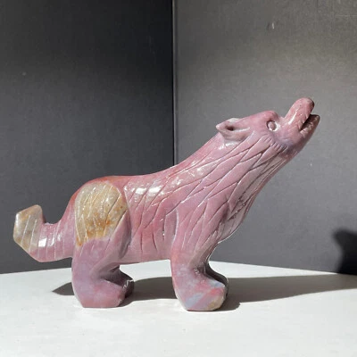 Piedra mágica de halo de jaspe natural del océano 484G tallada en cristal de jaspe de lobo - Imagen 1 de 4