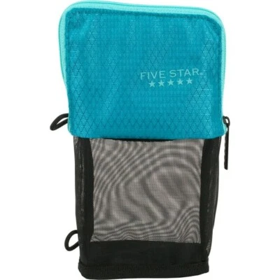 Bolsa para lápices Mead Five Star Stand 'N Store se adapta a carpeta de 3 anillas, poliéster - verde azulado Foto 1 de 3