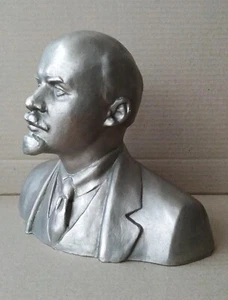 Lenin Big Table Desktop Bust Communism Propaganda Soviet Sculptor Murzin USSR - Picture 1 of 9