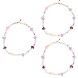  3 PCS Nachahmung Perlen Handy Kette Handy-Anhänger Telefon Charms - Zdjęcie 1 z 12